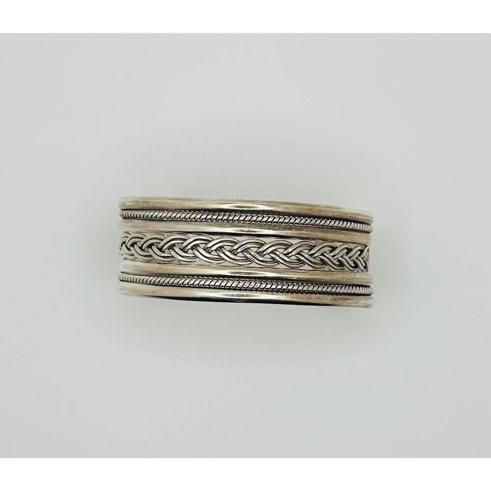 Vintage 925 Sterling Silver Cuff Approximate 1 inch Width